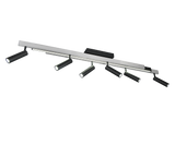 Plafón de techo Trio Zeno grande LED brushed aluminium CCT 180cm 648310705