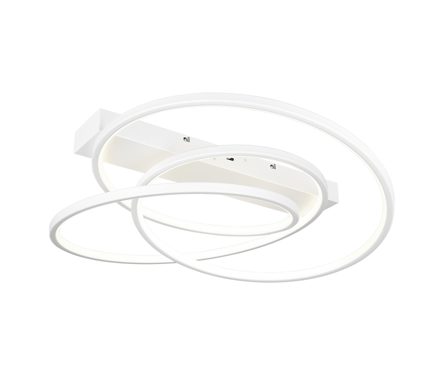 Plafón de techo Trio Darvin LED blanco mate 64cm 649110131
