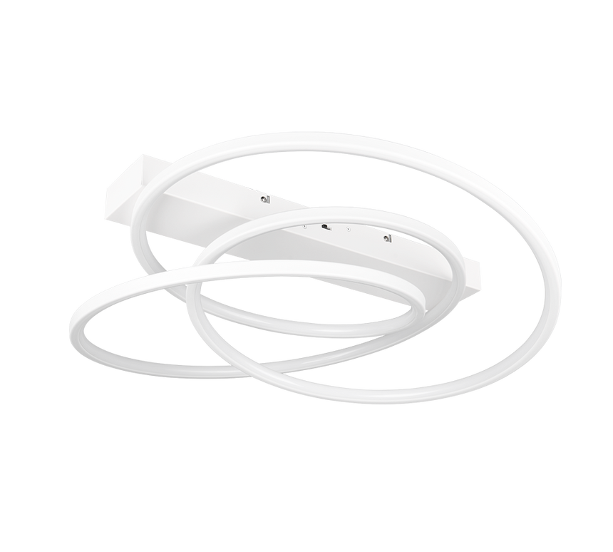 Plafón de techo Trio Darvin LED blanco mate 64cm 649110131