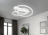 Plafón de techo Trio Darvin LED blanco mate 64cm 649110131