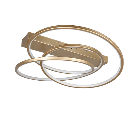 Plafón de techo Trio Darvin LED gold-colored 64cm 649110179