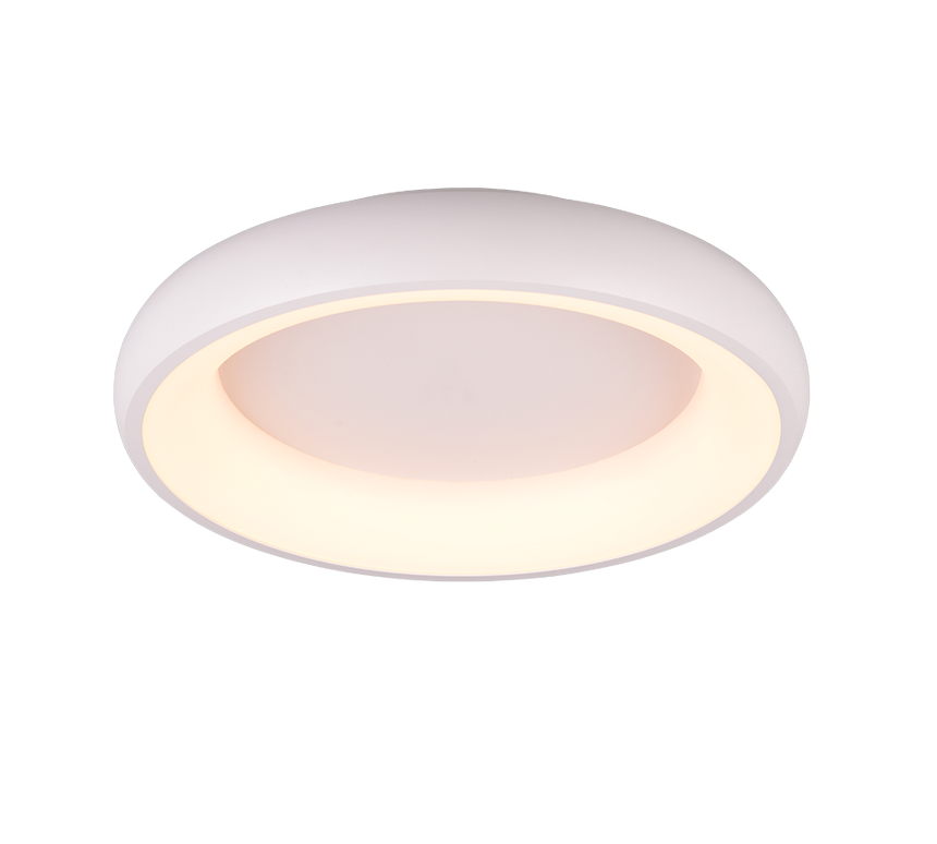 Plafón de techo Trio Cardona LED blanco mate regulable Ø46,5cm 649614531