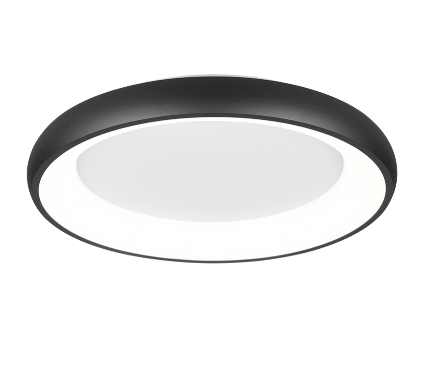 Plafón de techo Trio Cardona LED negro mate regulable Ø62cm 649616032 - vista 2