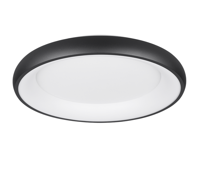 Plafón de techo Trio Cardona LED negro mate regulable Ø62cm 649616032 - vista 3