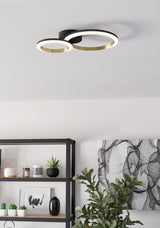 EGLO PLAFON CALLIERA NEGRO 4000K 45X17 EGLO901223