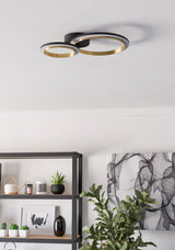 EGLO PLAFON CALLIERA NEGRO 4000K 45X17 EGLO901223