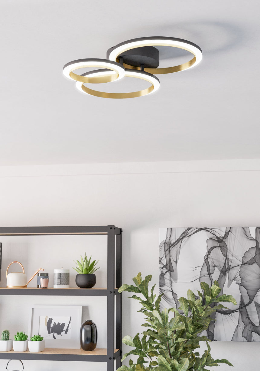 EGLO PLAFON CALLIERA NEGRO 4000K 49X45 EGLO901224