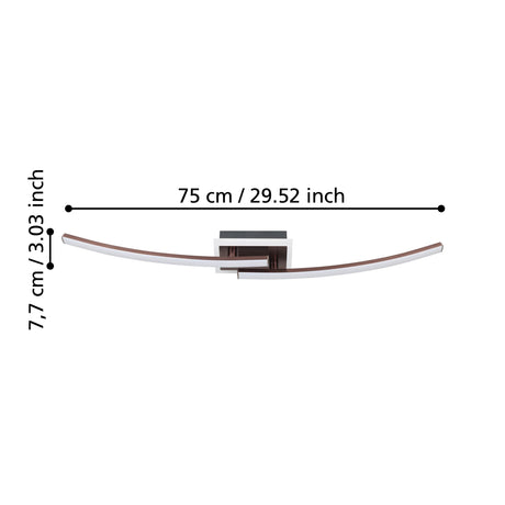 EGLO PLAFON LUNGOLAGO BRONCE EGLO901219