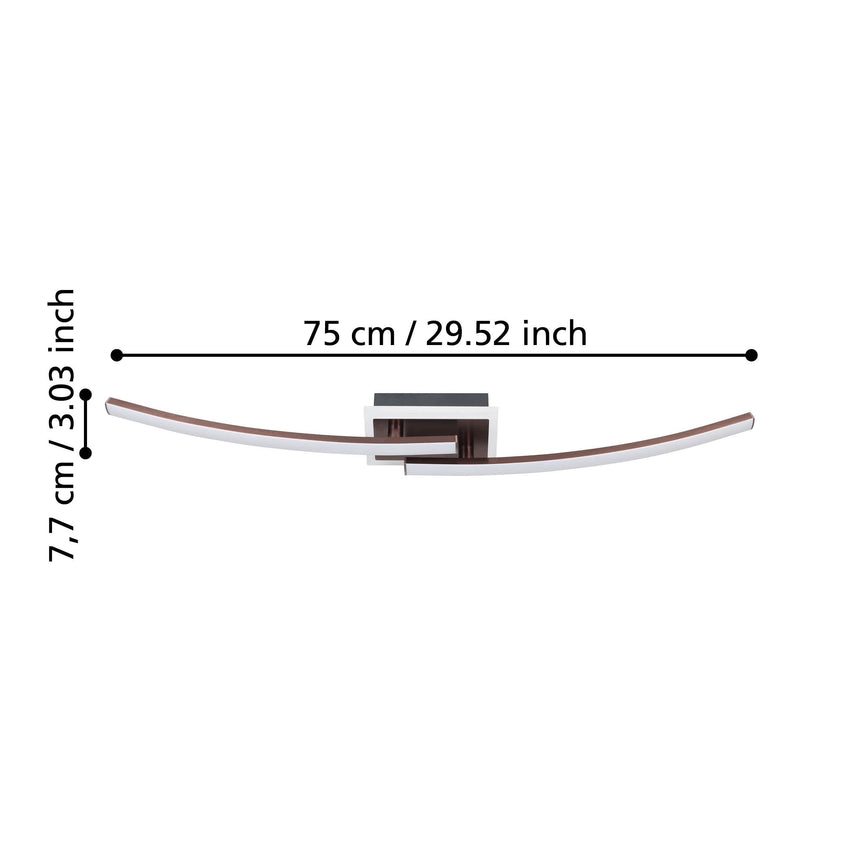 EGLO PLAFON LUNGOLAGO BRONCE EGLO901219