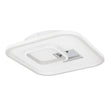 EGLO PLAFON TIRIOLO BL/PLATA CUAD. EGLO901247