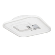 EGLO PLAFON TIRIOLO BL/PLATA CUAD. EGLO901247
