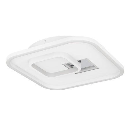 EGLO PLAFON TIRIOLO BL/PLATA CUAD. EGLO901247