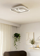 EGLO PLAFON TIRIOLO BL/PLATA CUAD. EGLO901247