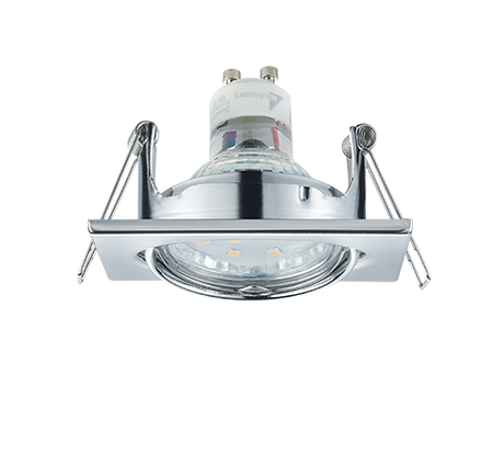 Plafón de techo Trio Jura LED cromo 3000K 8cm 650000106