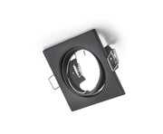 Plafón de techo Trio Jura negro mate 8cm 650000132