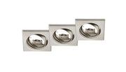 Plafón de techo Trio Jura níquel mate 8cm 650000307