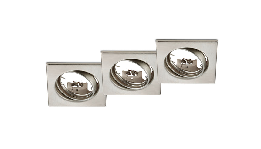 Plafón de techo Trio Jura LED níquel mate 3000K 8cm 650000307
