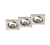 Downlight empotrable foco Trio Jura 3 luces níquel mate 650000307