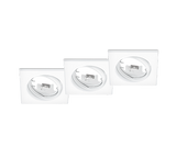 Downlight empotrable foco Trio Jura 3 luces blanco mate 650000331