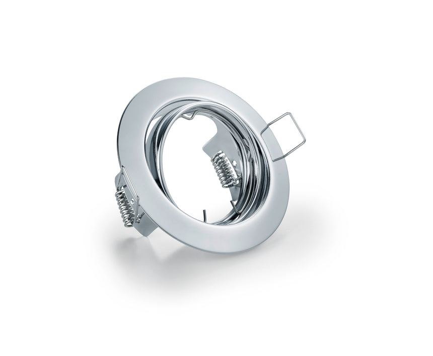 Plafón de techo Trio Jura LED cromo 3000K Ø8,3cm 650100106