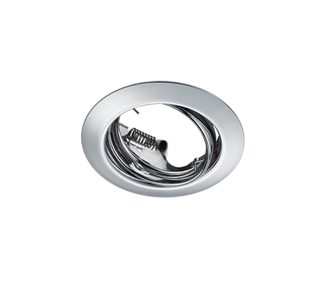 Plafón de techo Trio Jura LED cromo 3000K Ø8,3cm 650100106