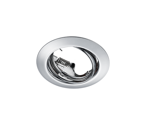 Plafón de techo Trio Jura LED cromo 3000K Ø8,3cm 650100106