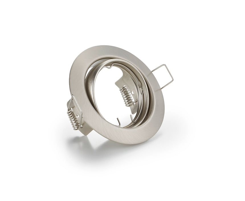 Plafón de techo Trio Jura LED níquel mate 3000K Ø8,3cm 650100107