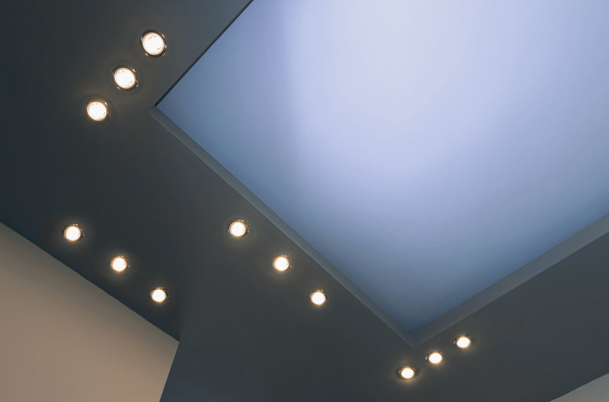 Plafón de techo Trio Jura LED níquel mate 3000K Ø8,3cm 650100107