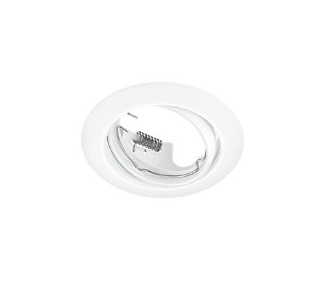 Plafón de techo Trio Jura LED blanco mate 3000K Ø8,3cm 650100131