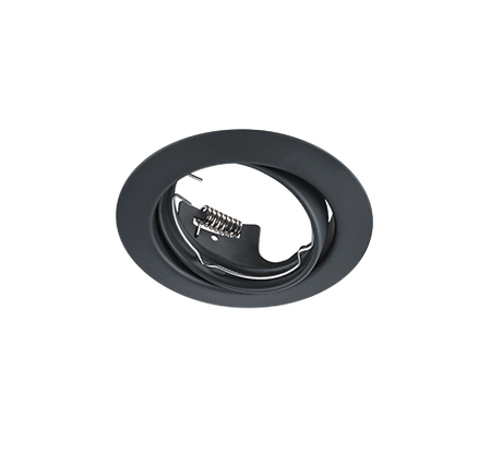 Plafón de techo Trio Jura LED negro mate 3000K Ø8,3cm 650100132