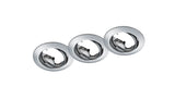 Plafón de techo Trio Jura LED cromo 3000K Ø8,3cm 650100306