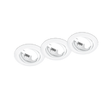 Downlight empotrable foco Trio Jura 3 luces blanco mate Ø8,3cm 650100331