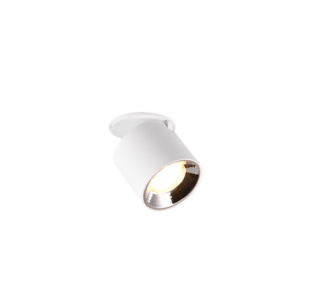 Plafón de techo Trio Guayana LED blanco mate 3000K Ø8,7cm 651000131