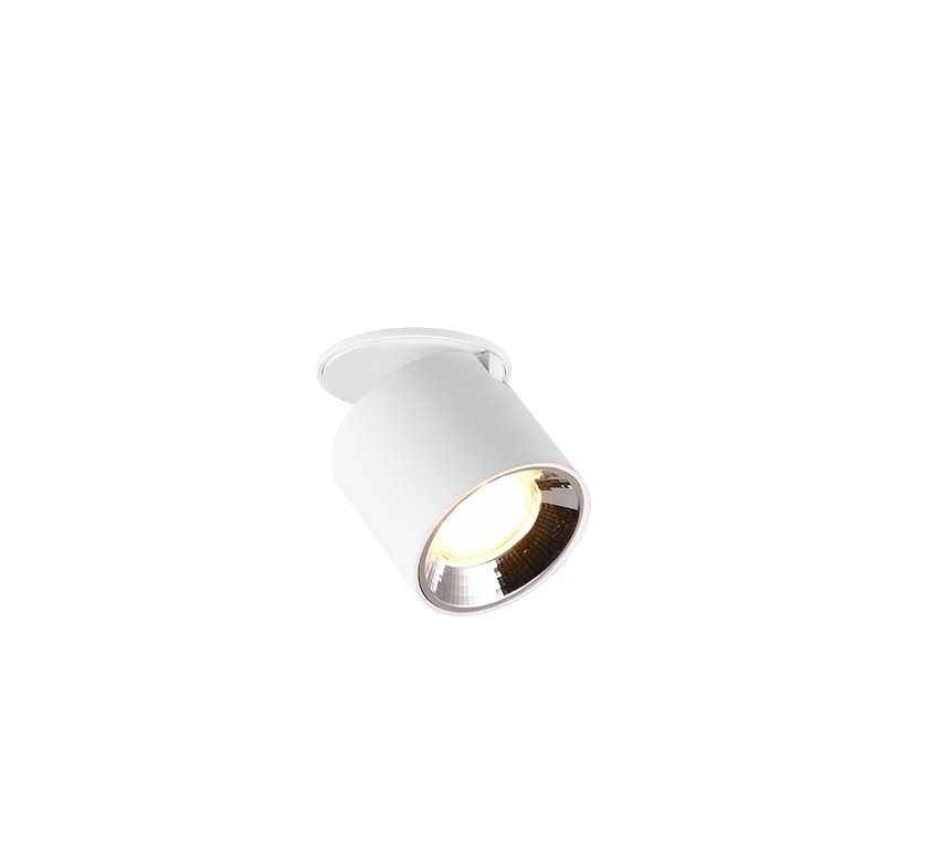 Plafón de techo Trio Guayana LED blanco mate 3000K Ø8,7cm 651000131