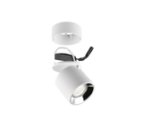 Plafón de techo Trio Guayana LED blanco mate 3000K Ø8,7cm 651000131