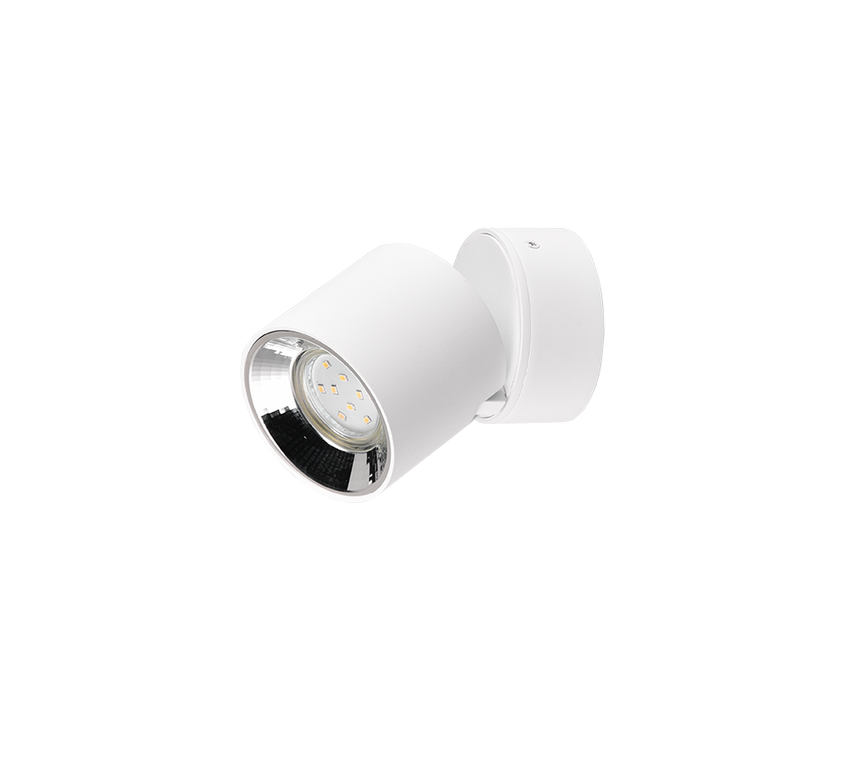 Plafón de techo Trio Guayana LED blanco mate 3000K Ø8,7cm 651000131