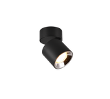 Plafón de techo Trio Guayana LED negro mate 3000K Ø8,7cm 651000132