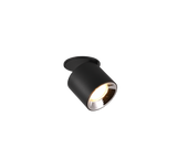 Plafón de techo Trio Guayana LED negro mate 3000K Ø8,7cm 651000132