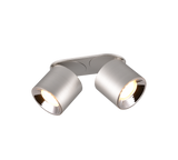 Plafón de techo Trio Guayana LED níquel mate 3000K 18cm 651000207