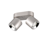 Plafón de techo Trio Guayana LED níquel mate 3000K 18cm 651000207