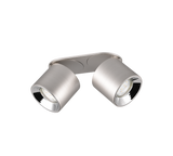 Plafón de techo Trio Guayana LED níquel mate 3000K 18cm 651000207