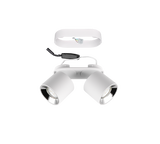 Plafón de techo Trio Guayana LED blanco mate 3000K 18cm 651000231