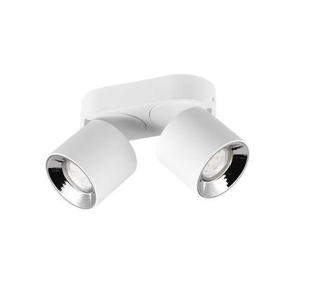 Plafón de techo Trio Guayana LED blanco mate 3000K 18cm 651000231