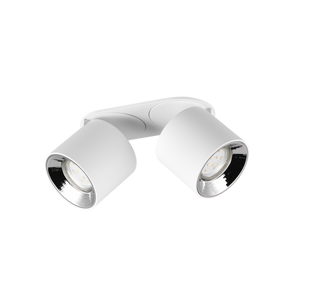 Plafón de techo Trio Guayana LED blanco mate 3000K 18cm 651000231