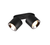 Plafón de techo Trio Guayana LED negro mate 3000K 18cm 651000232