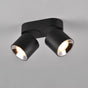 Plafón de techo Trio Guayana 2 luces 18cm negro mate — ref. 651000232 (1)