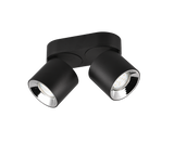 Plafón de techo Trio Guayana LED negro mate 3000K 18cm 651000232