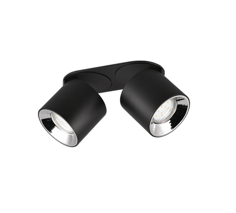 Plafón de techo Trio Guayana LED negro mate 3000K 18cm 651000232