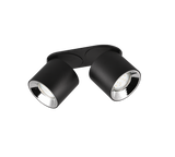 Plafón de techo Trio Guayana 2 luces 18cm negro mate — ref. 651000232 (5)