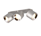 Plafón de techo Trio Guayana LED níquel mate 3000K 27,3cm 651000307